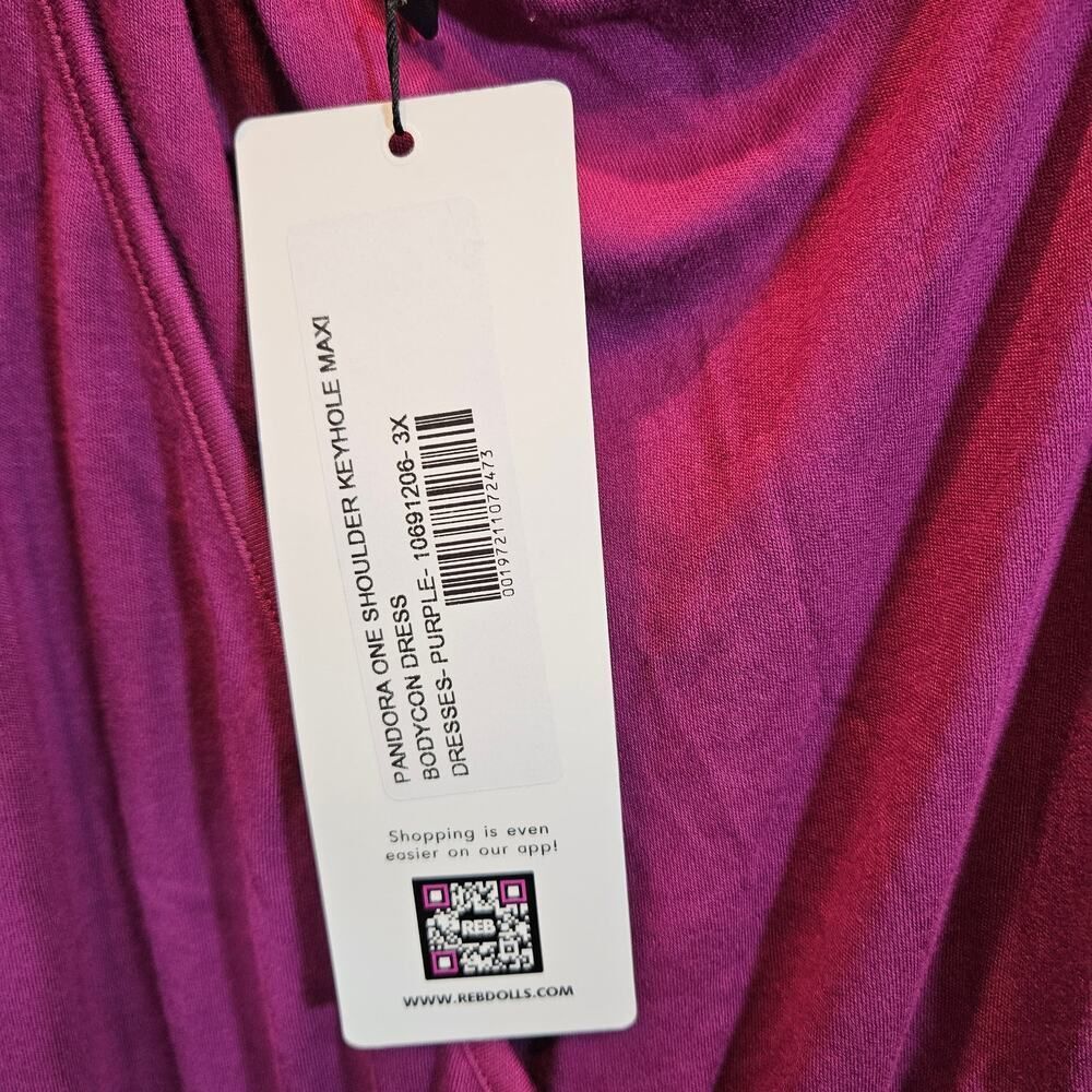 Rebdolls Women's Purple Dress - Picture 4 of 4